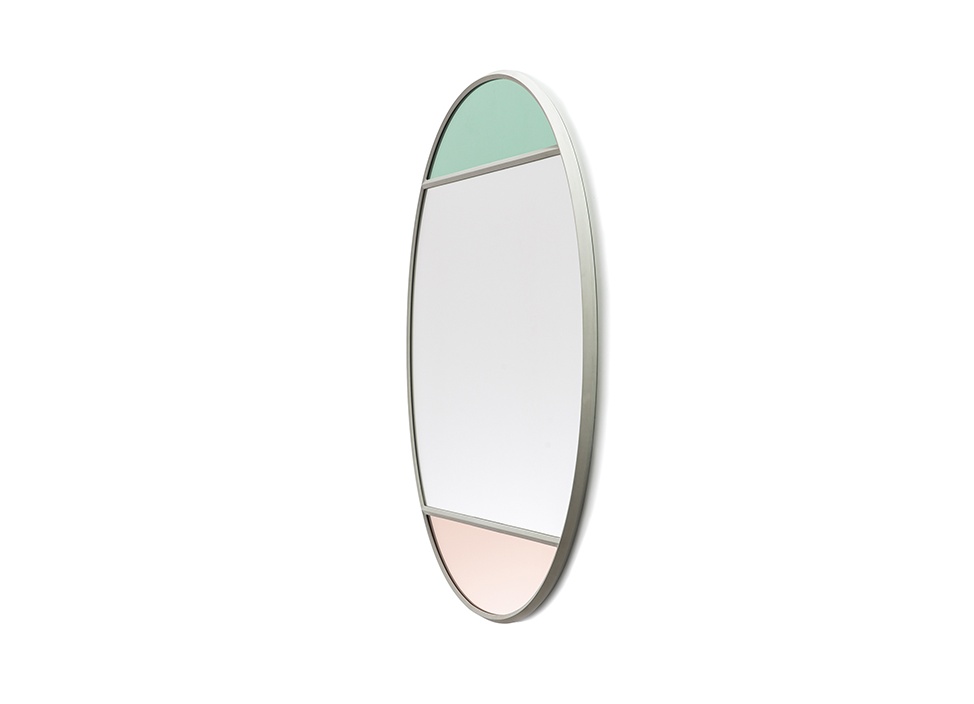 MAGIS / マジス】Vitrail Oval ウォールミラー / Light grey Frameの