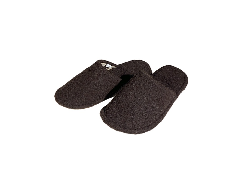【loomer / ルーマー】Wool Slippers スリッパ / Dark Brown
