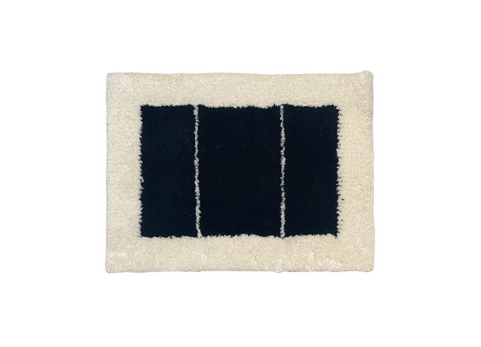 K05359 未使用品 loomer Art Rug ラグ ルーマー loomer / ルーマー】Tufting Art Rug Small（WHxRDxBK）の商品