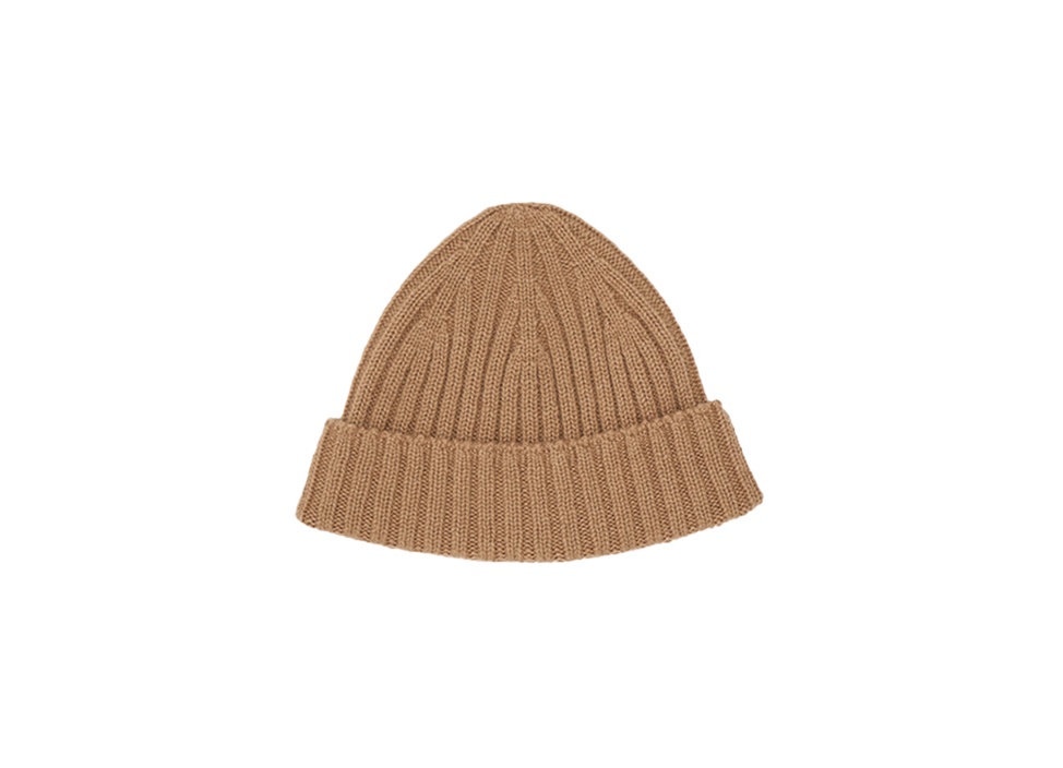 【loomer / ルーマー】Cashmere Knit Cap（CAMEL）/ loomer