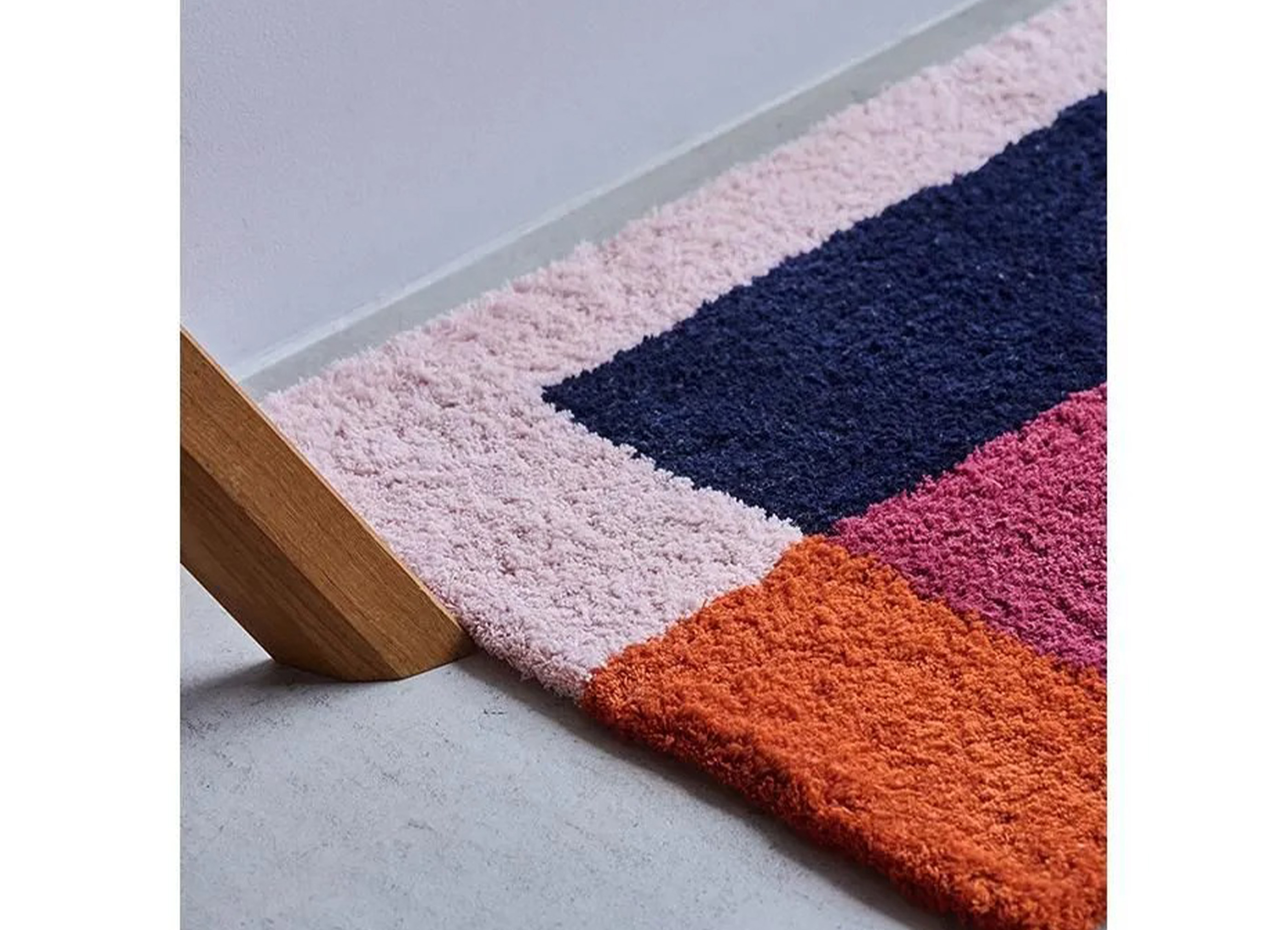 loomer アートラグ loomer / ルーマー】Tufting Art Rug Small ラグ / Navy × Orangeの