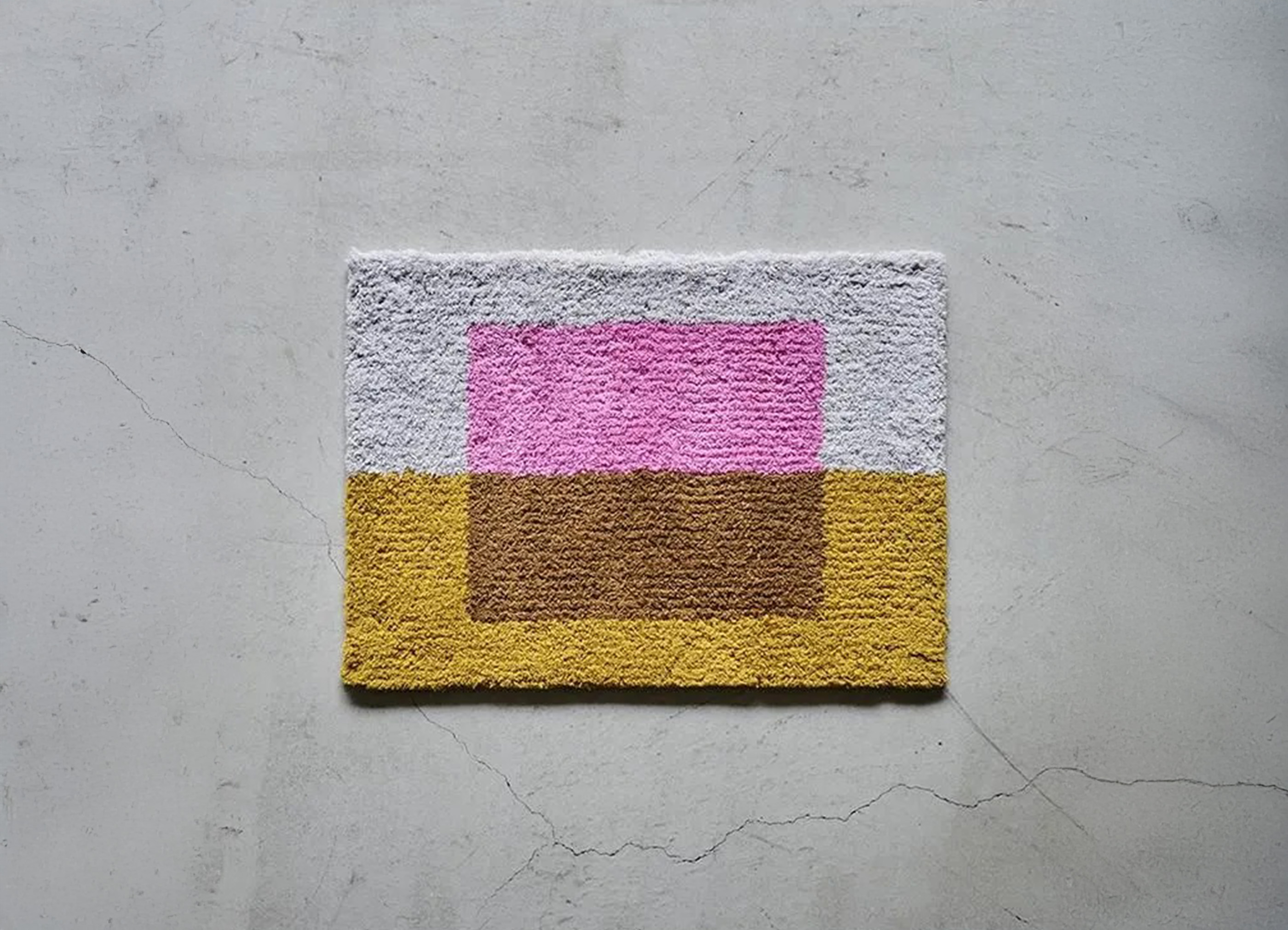 loomer / ルーマー】Tufting Art Rug Small ラグ / Pink × Orcherの