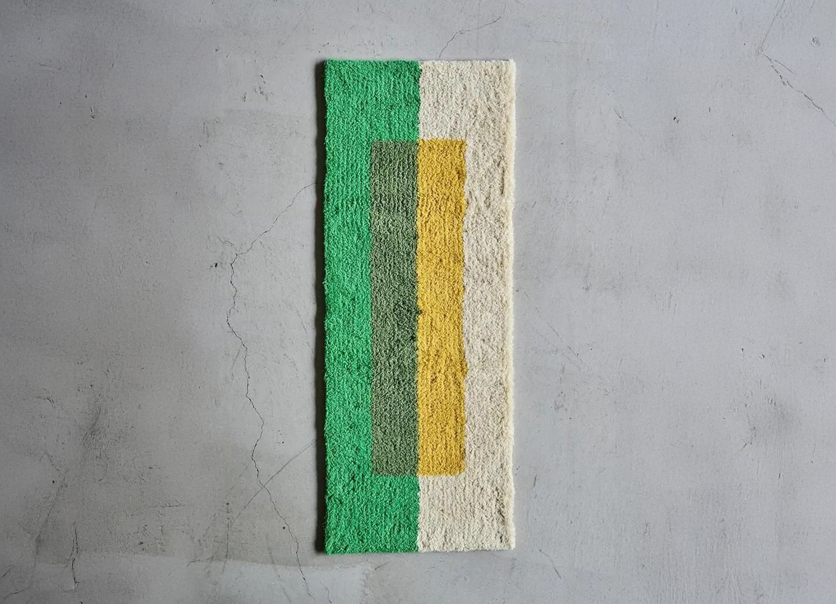 【loomer / ルーマー】Tufting Art Rug Long ラグ マット / Yellow × Green