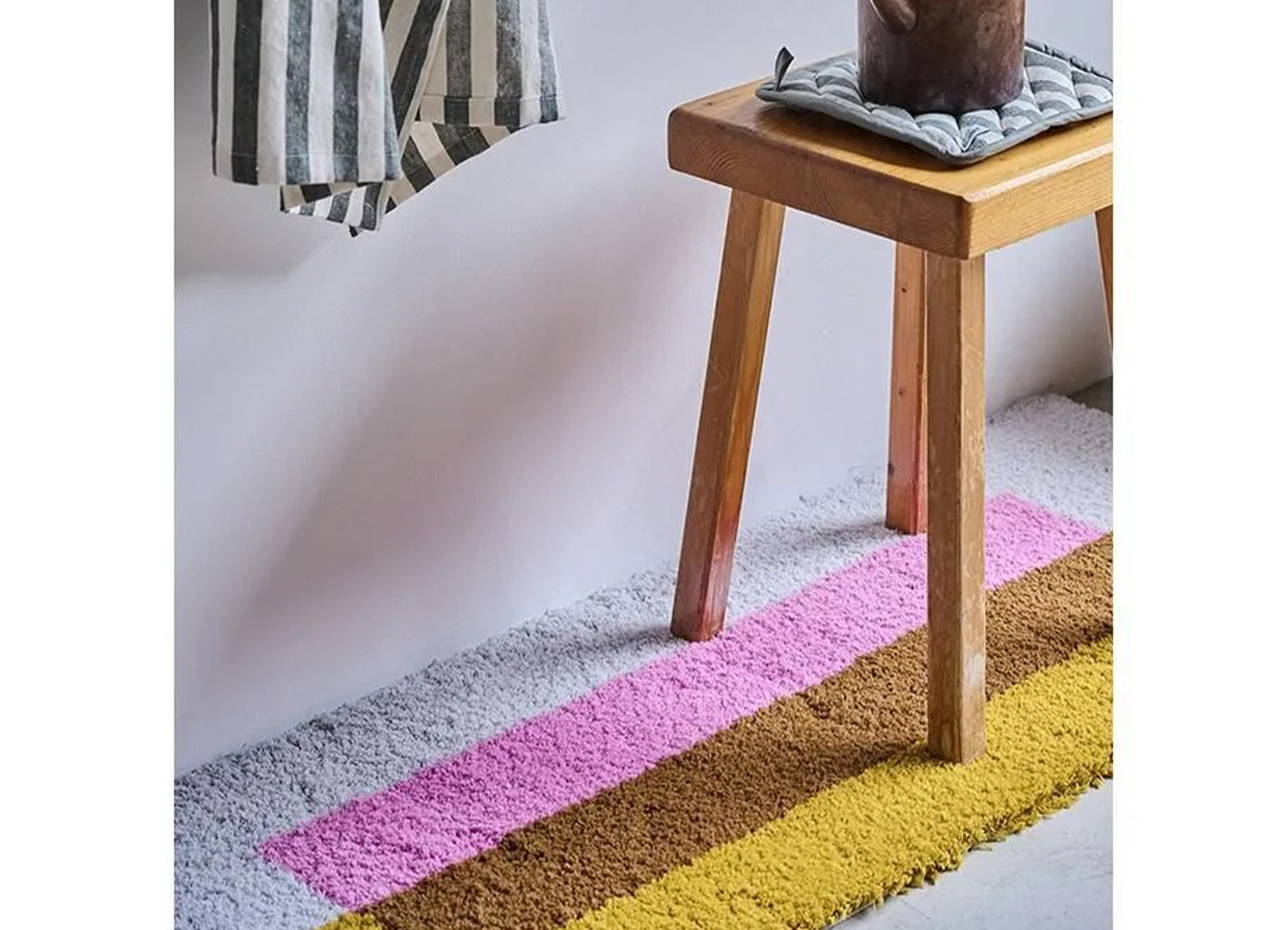 loomer アートラグ loomer / ルーマー】Tufting Art Rug Long ラグ / Pink × Orcherの商品