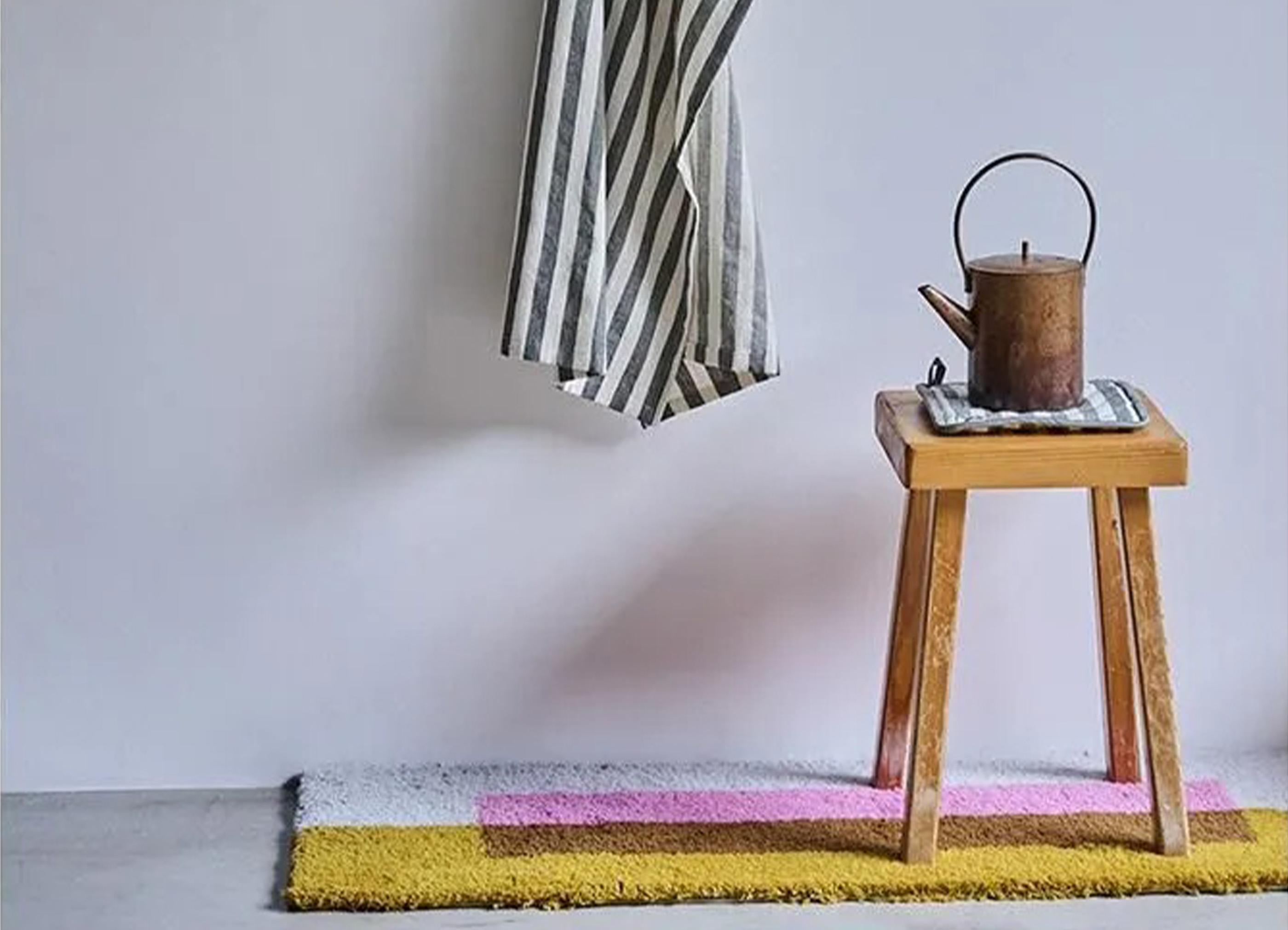 loomer / ルーマー】Tufting Art Rug Long ラグ / Pink × Orcherの商品