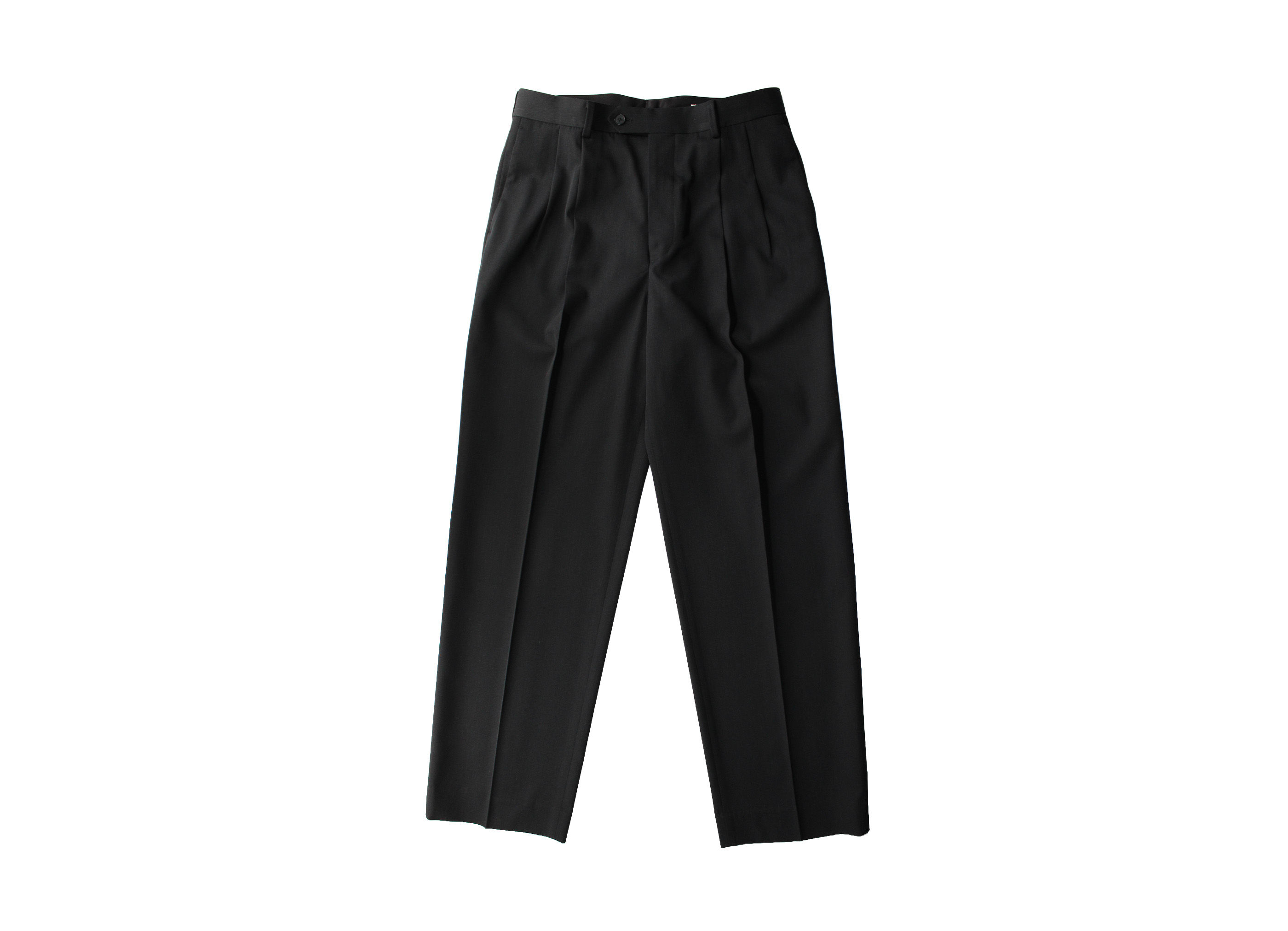 【AURALEE / オーラリー】LIGHT WOOL MAX GABARDINE TWO-TUCK SLACKS スラックス / TOP BLACK