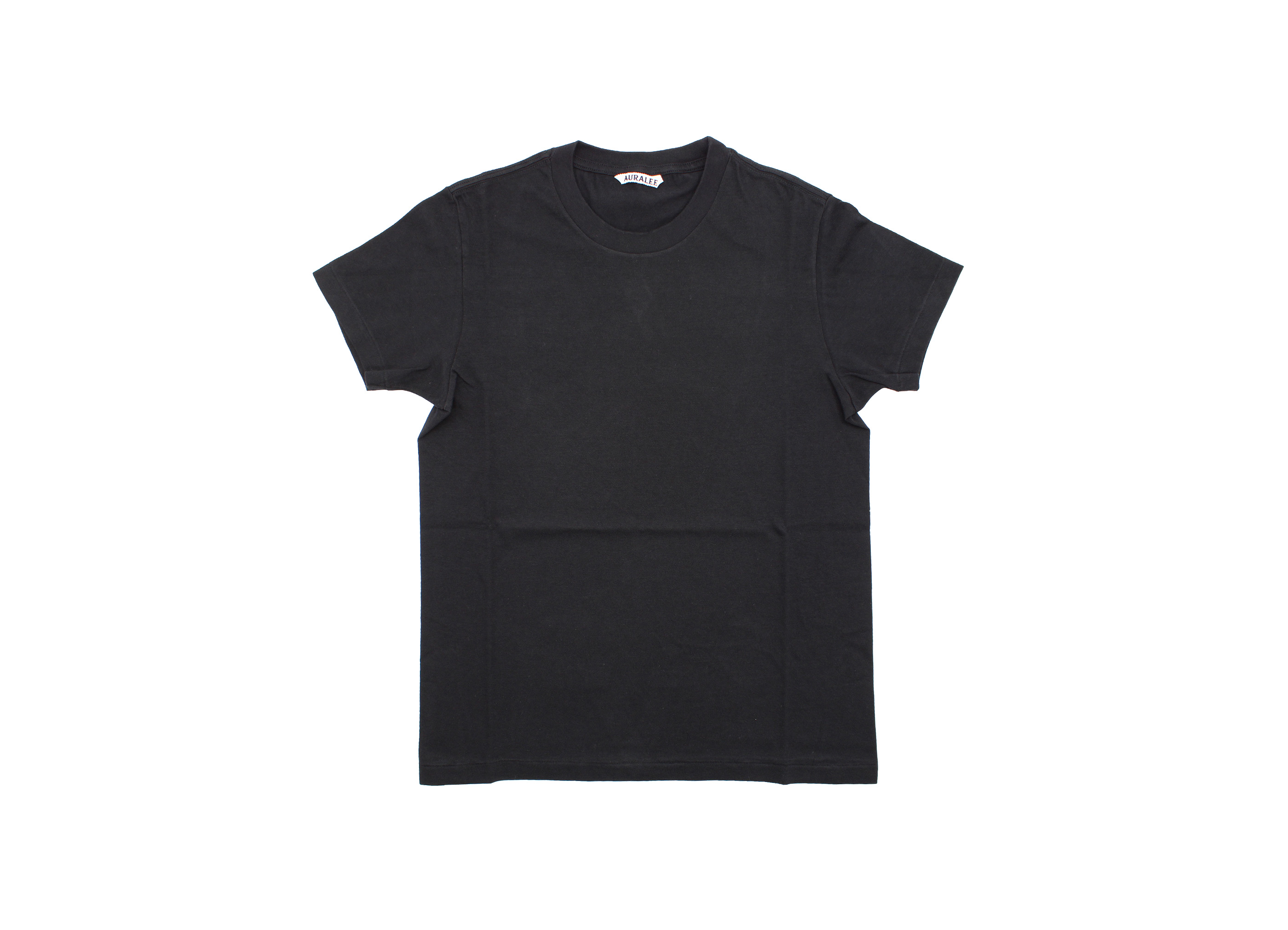 【AURALEE / オーラリー】SEAMLESS CREW NECK TEE Tシャツ / BLACK