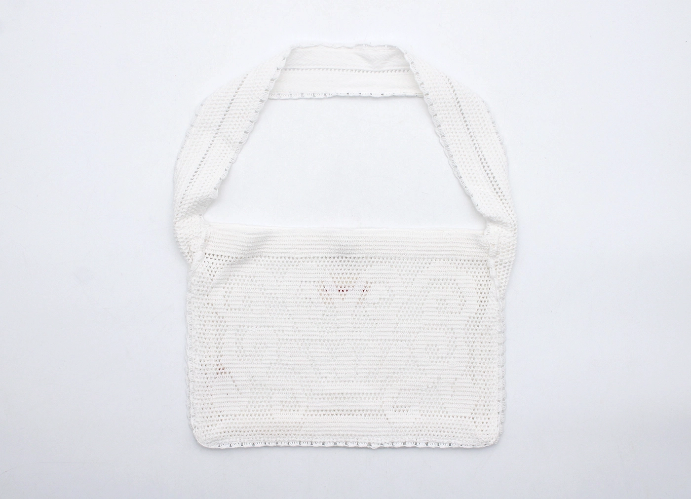 【Nananita / ナナニータ】Fountain Crochet Bag クロシェバッグ / ダブホワイト