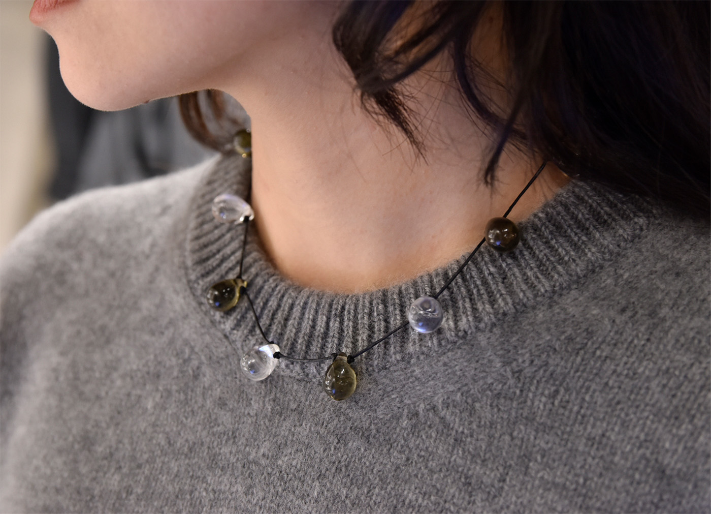 【別注 Sisi Joia / シシ ジョイア】NOUE necklace ネックレス / クリスタル×ブディア