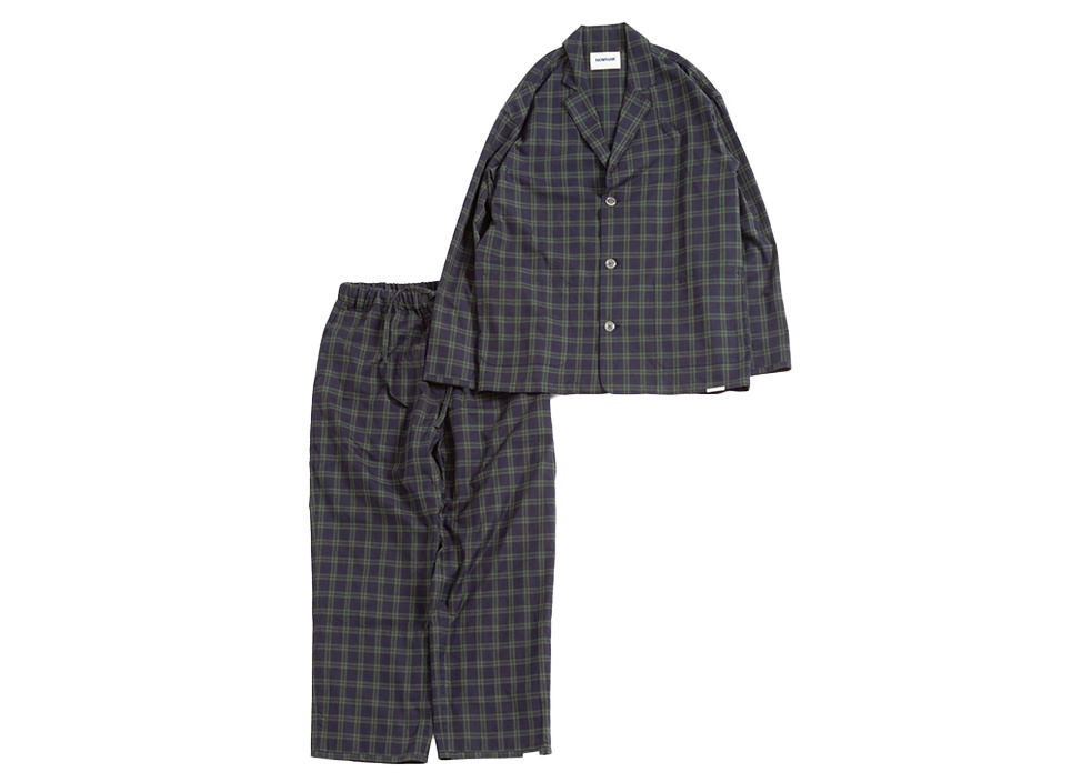 【NOWHAW /ノウハウ】"day" pajama #twill_tartan_check（2）/ unisex