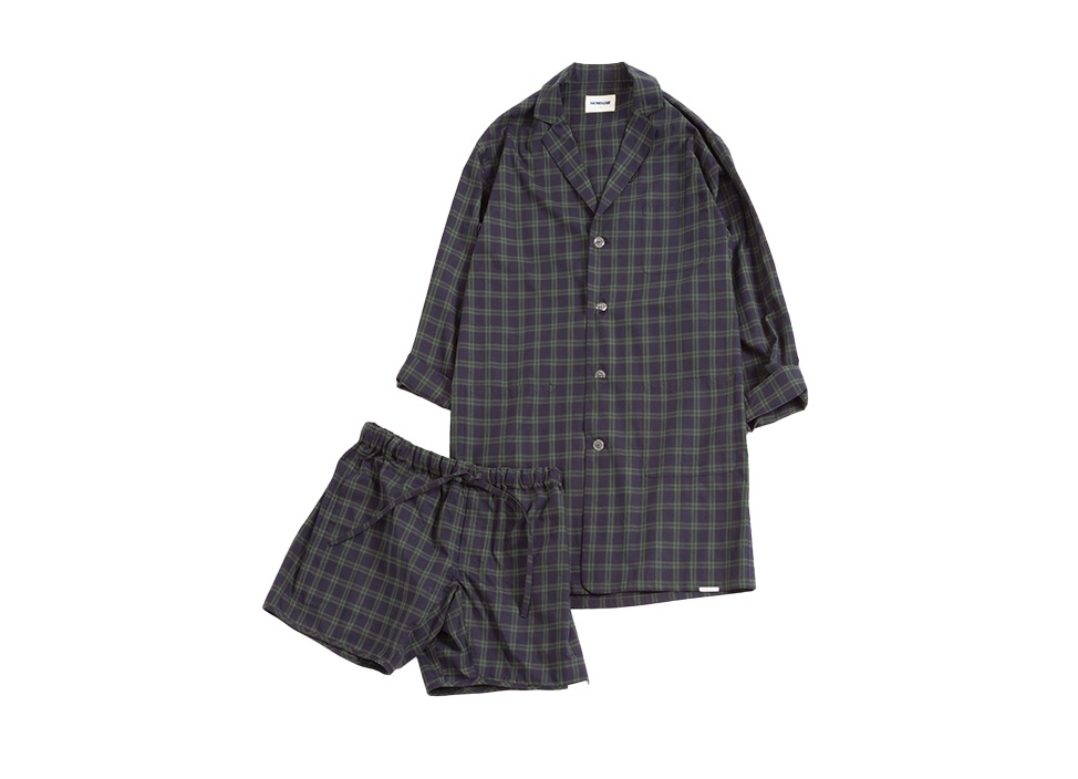 【NOWHAW /ノウハウ】パジャマ "day long" pajama #twill_tartan_check/ unisex