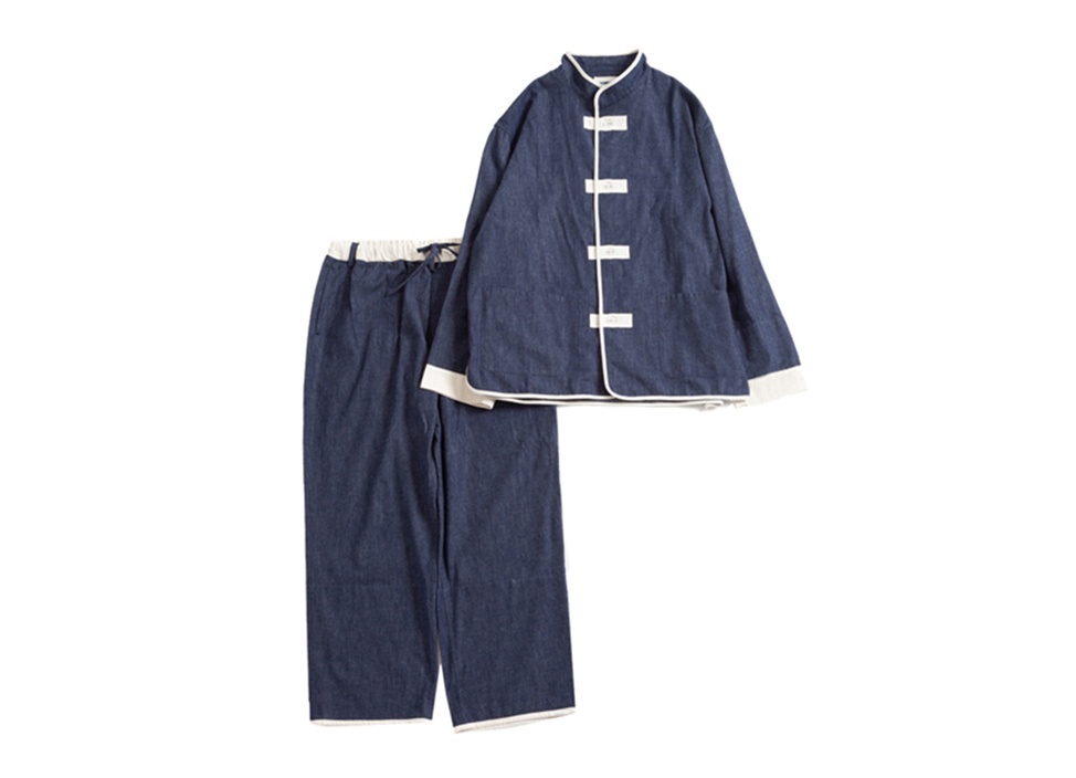【NOWHAW /ノウハウ】パジャマ “kung-fu” pajama #denim / unisex