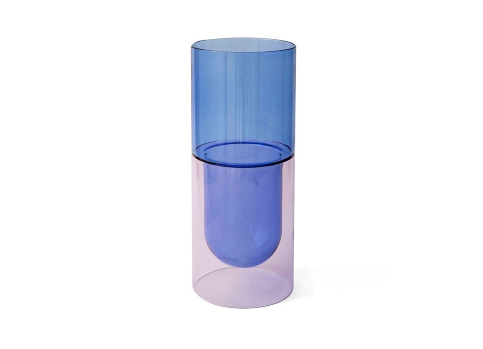 【amabro / アマブロ】DW VASE 花器 L / Blue×Pink