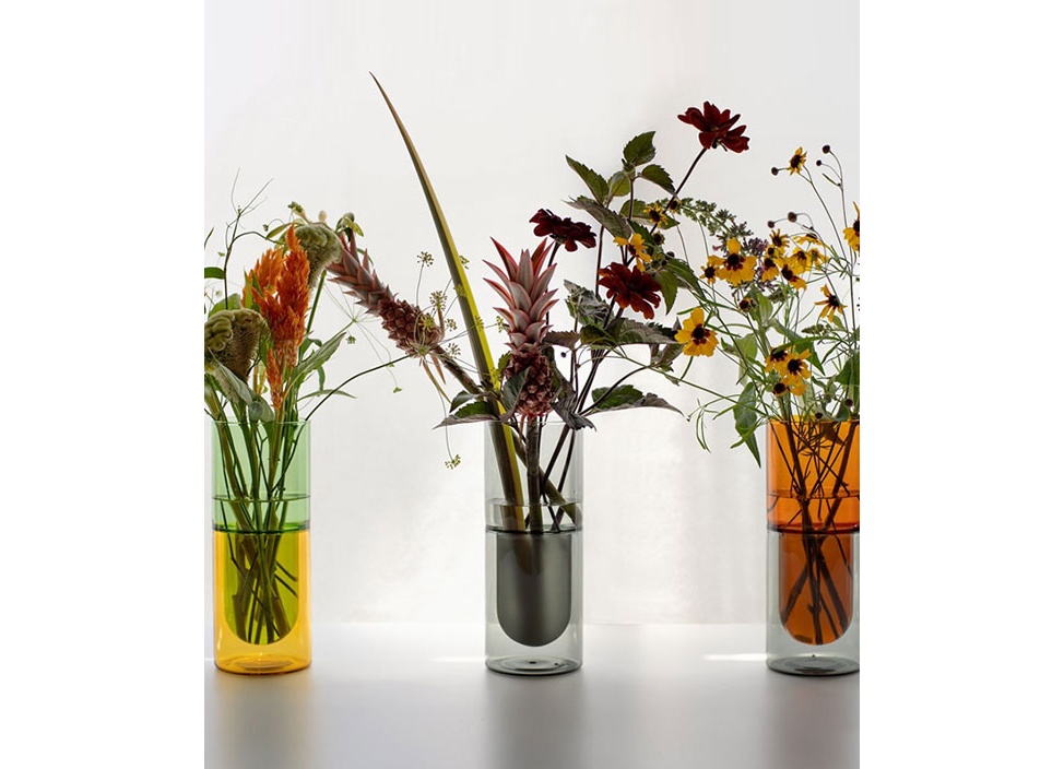 amabro / アマブロ】DW VASE 花器 S / アンバー×グレーの商品詳細