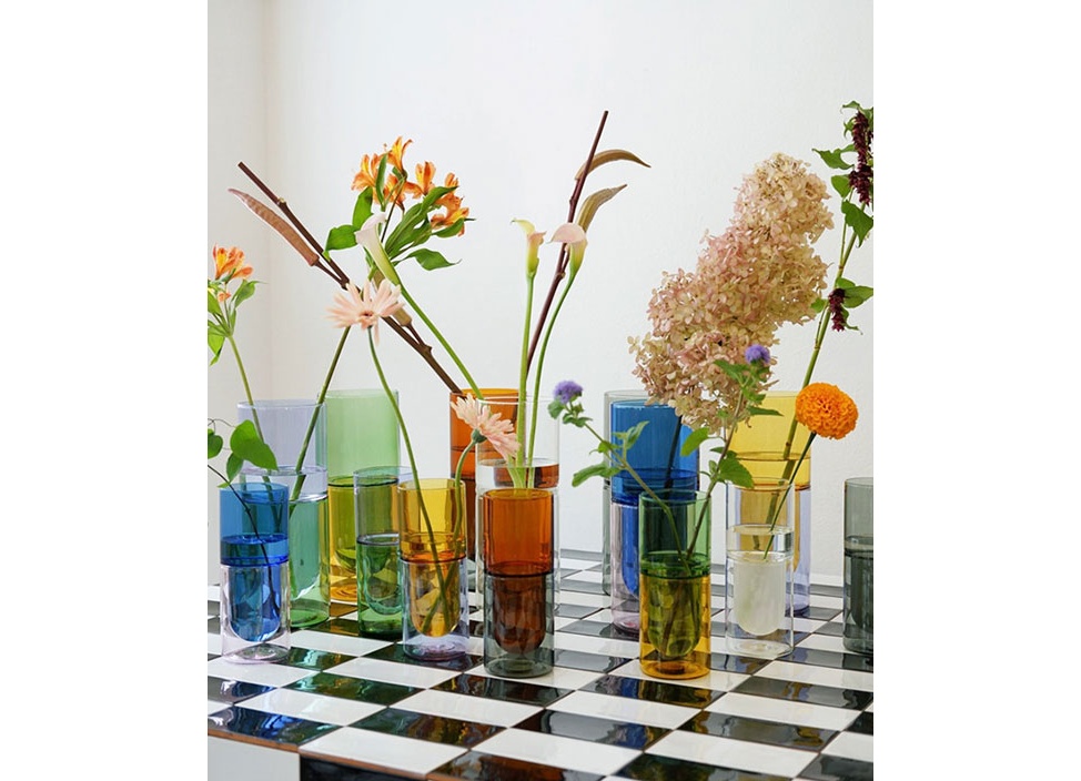 amabro / アマブロ】DW VASE 花器 S / アンバー×グレーの商品詳細