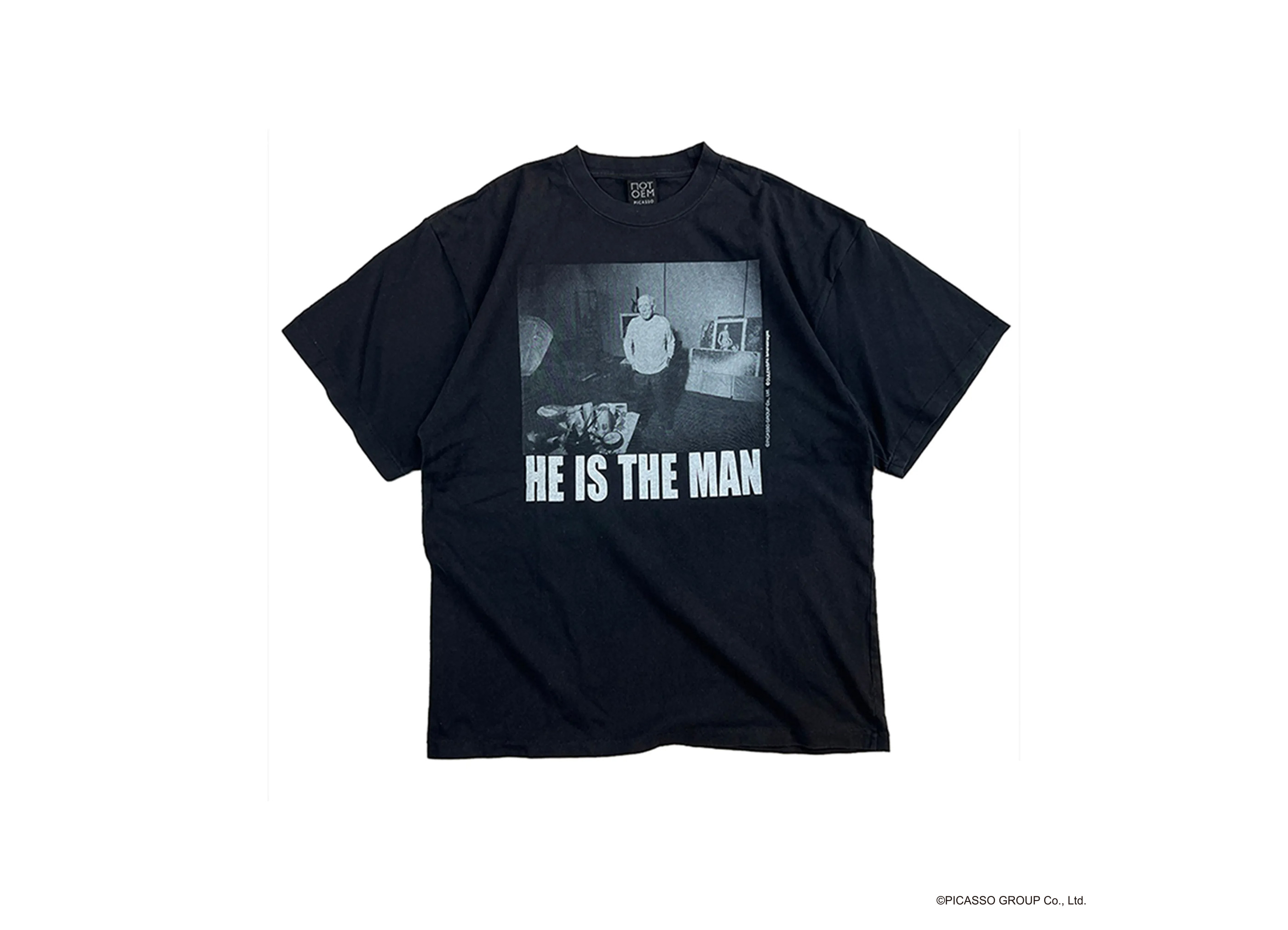 【NOT OEM / ノット オーイーエム】HE IS THE MAN / Tシャツ ブラック