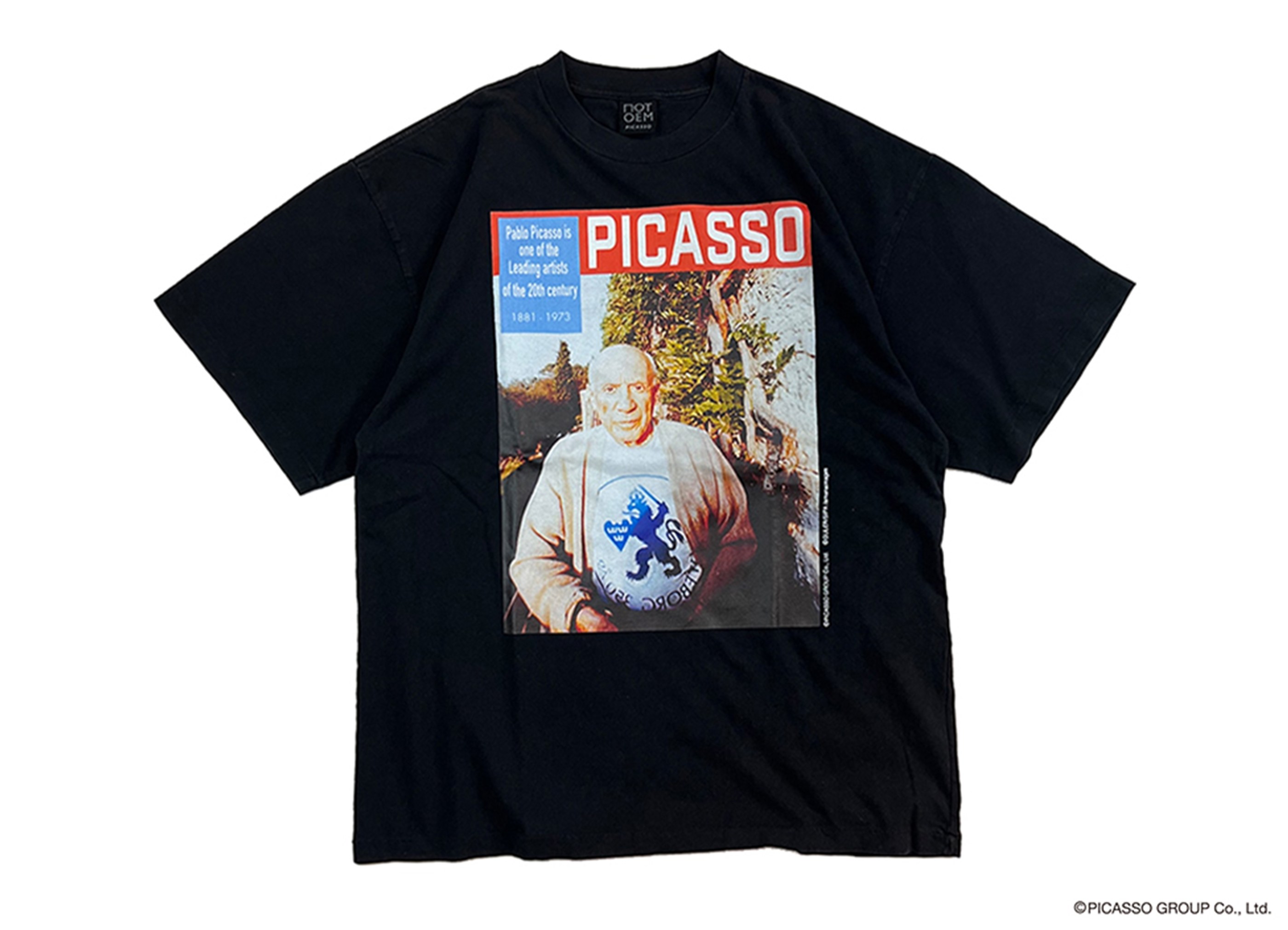 NOT OEM / ノット オーイーエム】PICASSO MAGAZIN / Tシャツ ブラック 