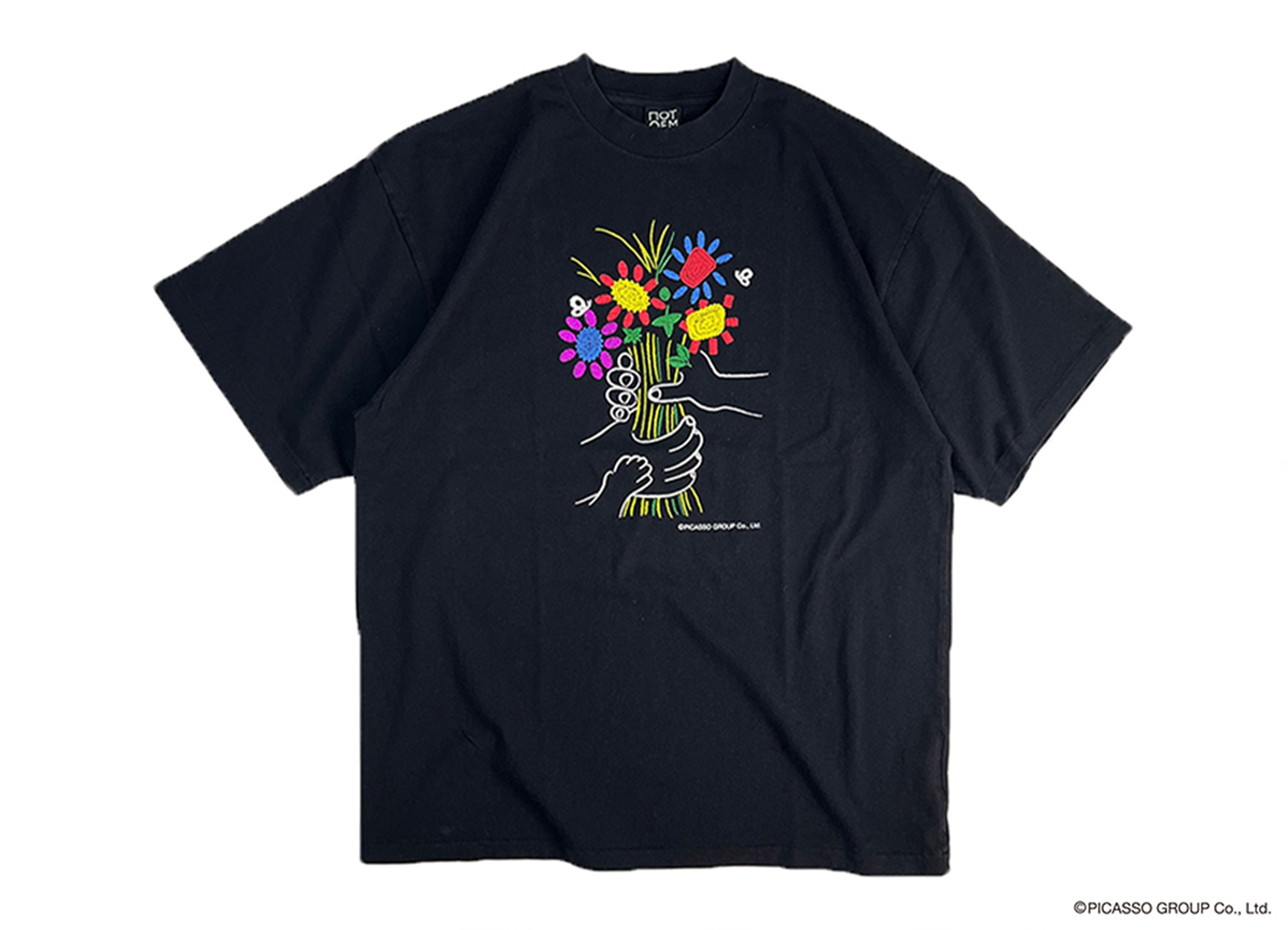NOT OEM / ノット オーイーエム】FLOWER / Tシャツ ブラックの商品詳細