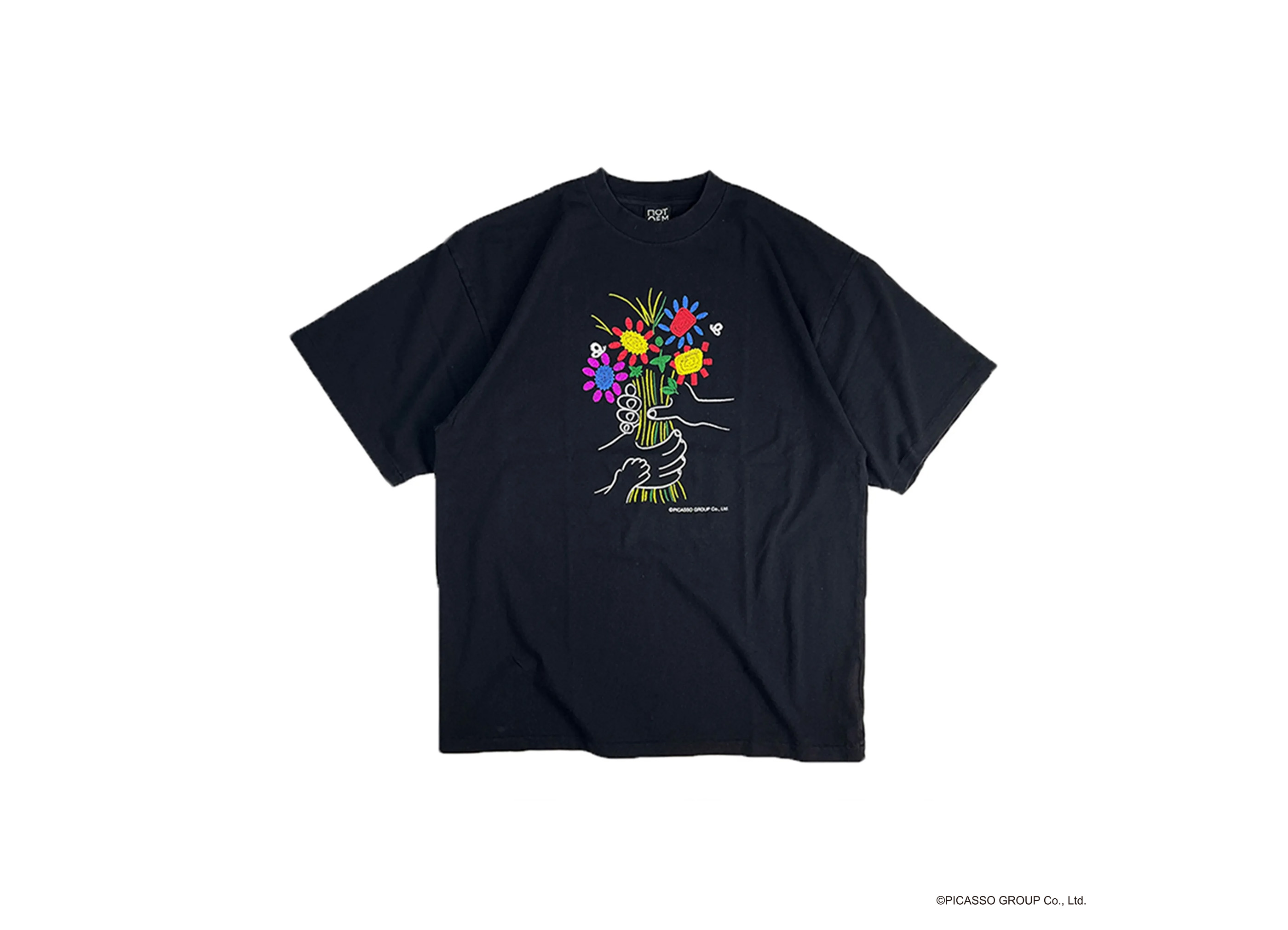 【NOT OEM / ノット オーイーエム】FLOWER / Tシャツ ブラック