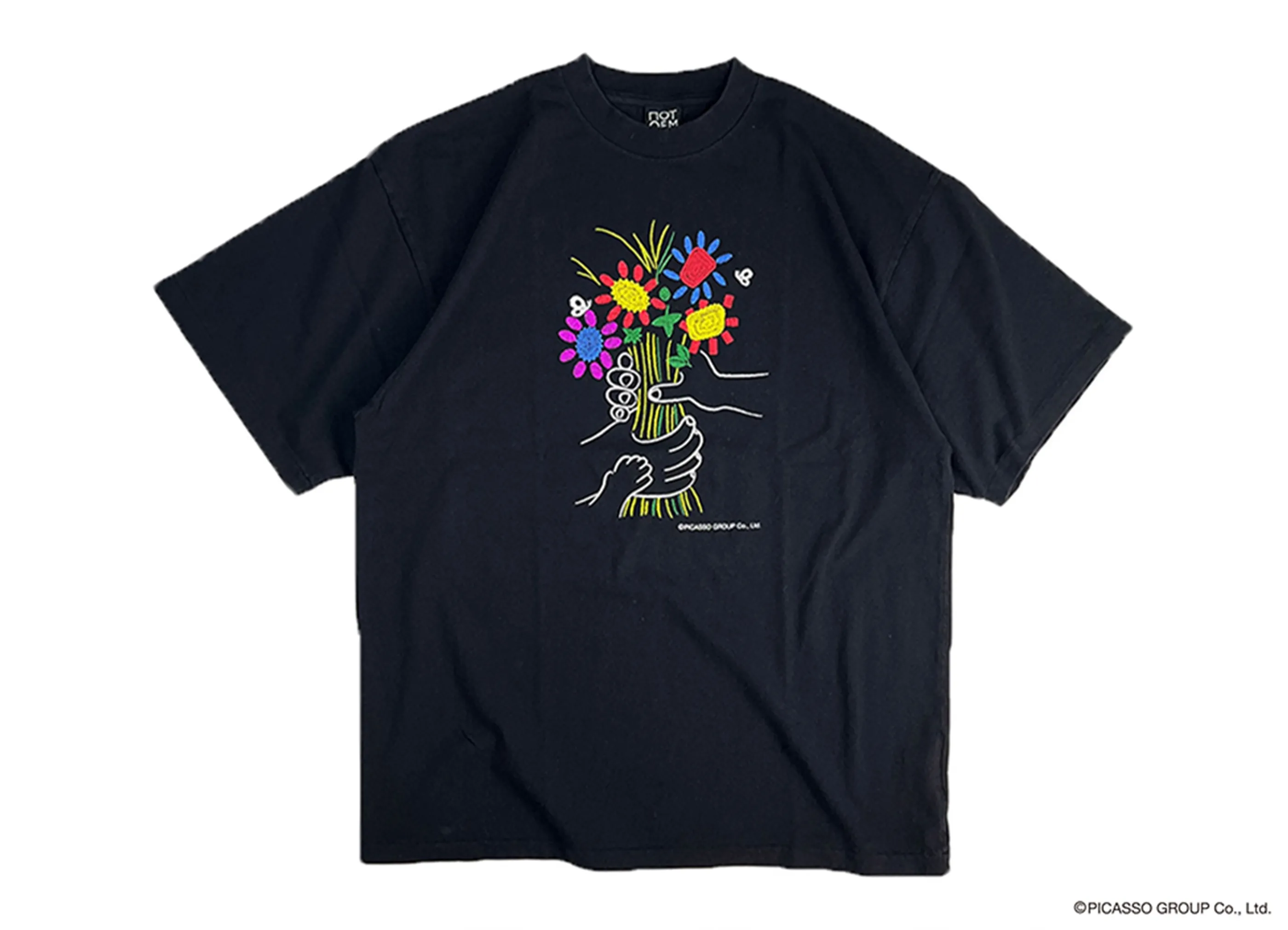 【NOT OEM / ノット オーイーエム】FLOWER / Tシャツ ブラック