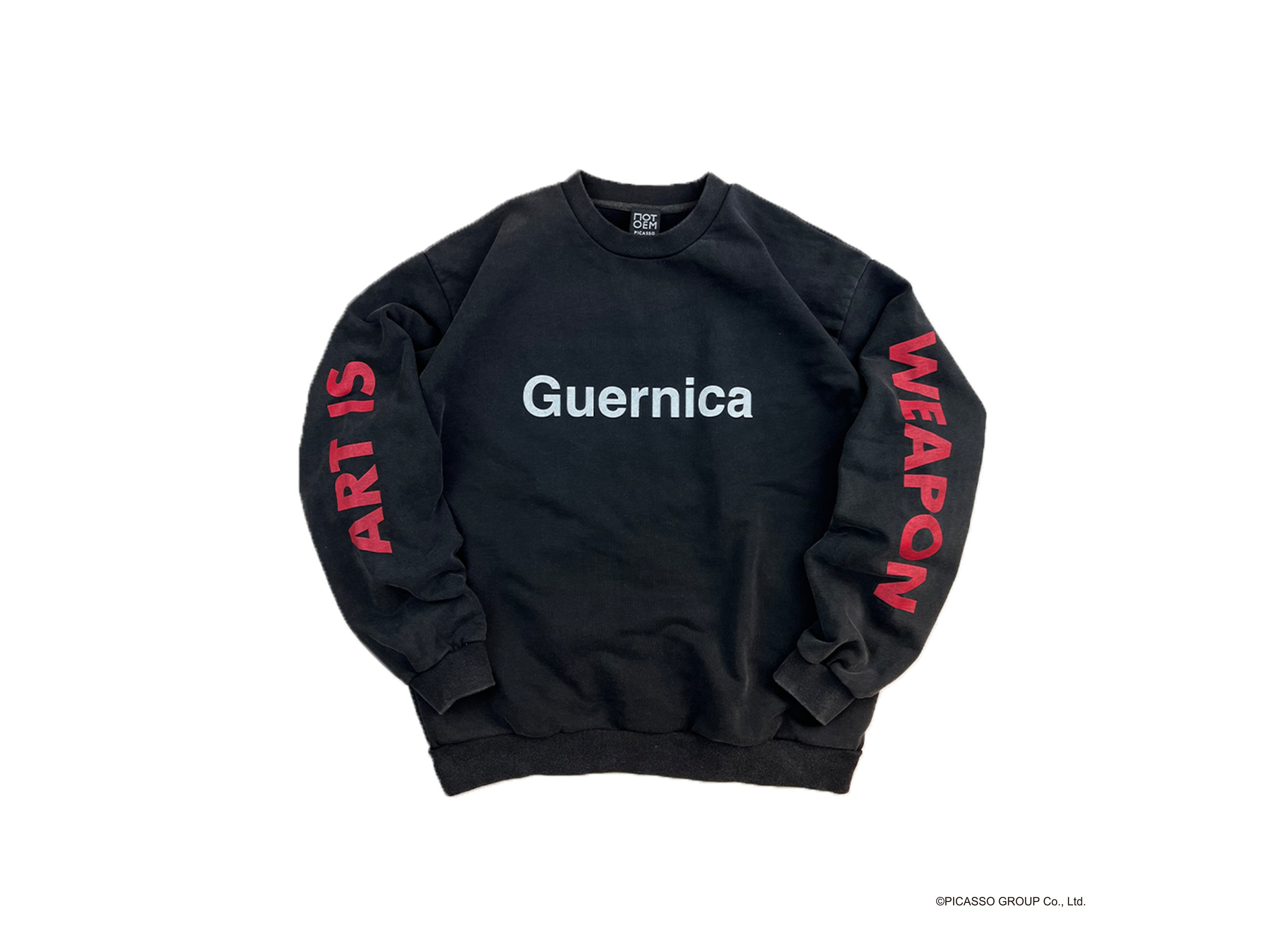 【NOT OEM / ノット オーイーエム】GUERNICA / スウェット ブラック