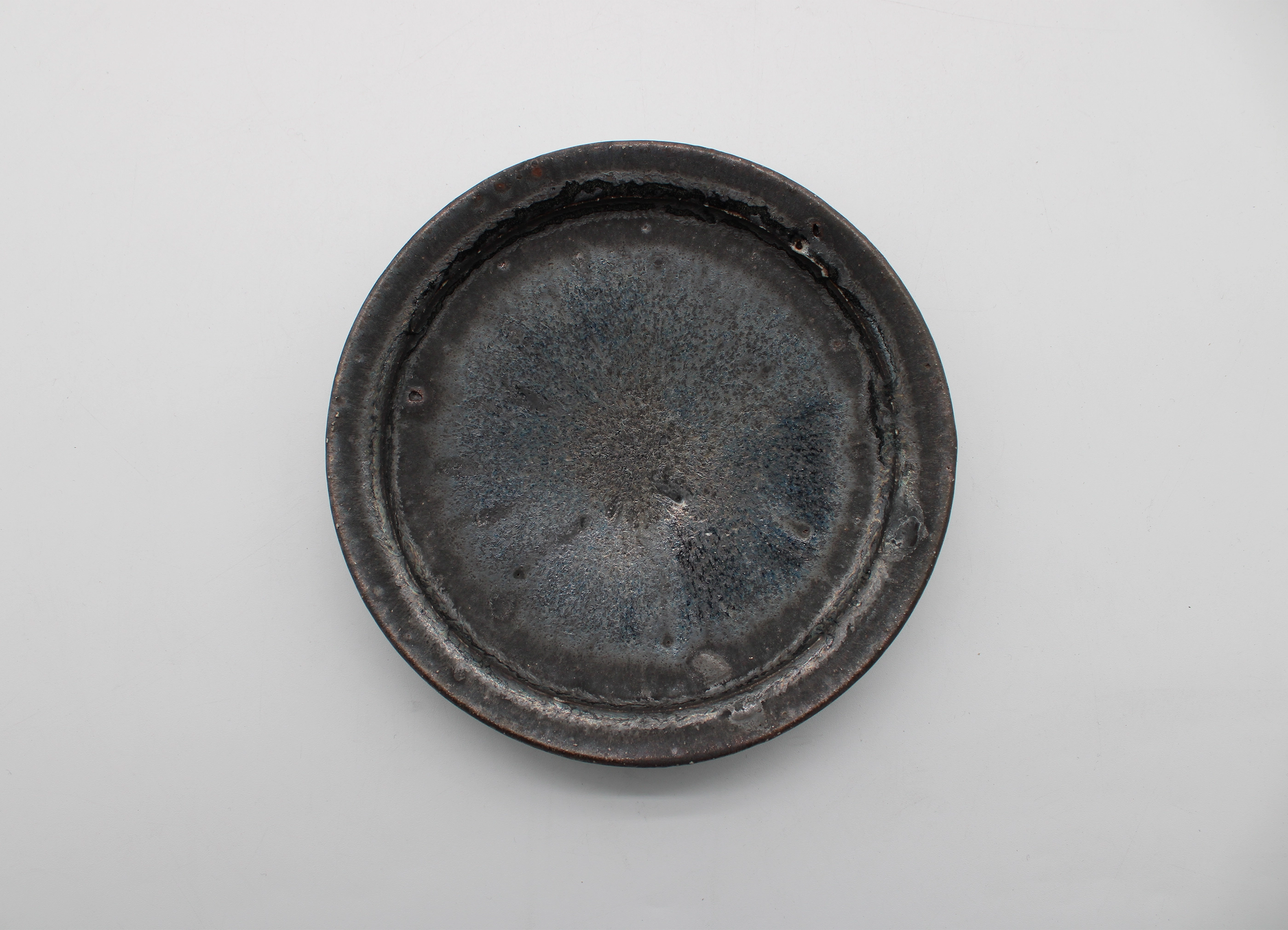 【小野象平 / SHOHEI ONO】黒志野 リム取皿 うつわ