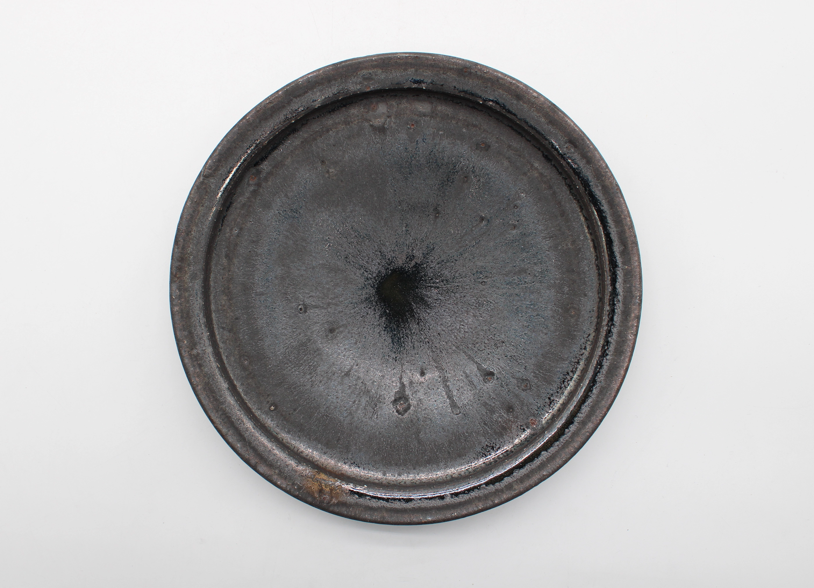 【小野象平 / SHOHEI ONO】黒志野 リム７寸皿 うつわ