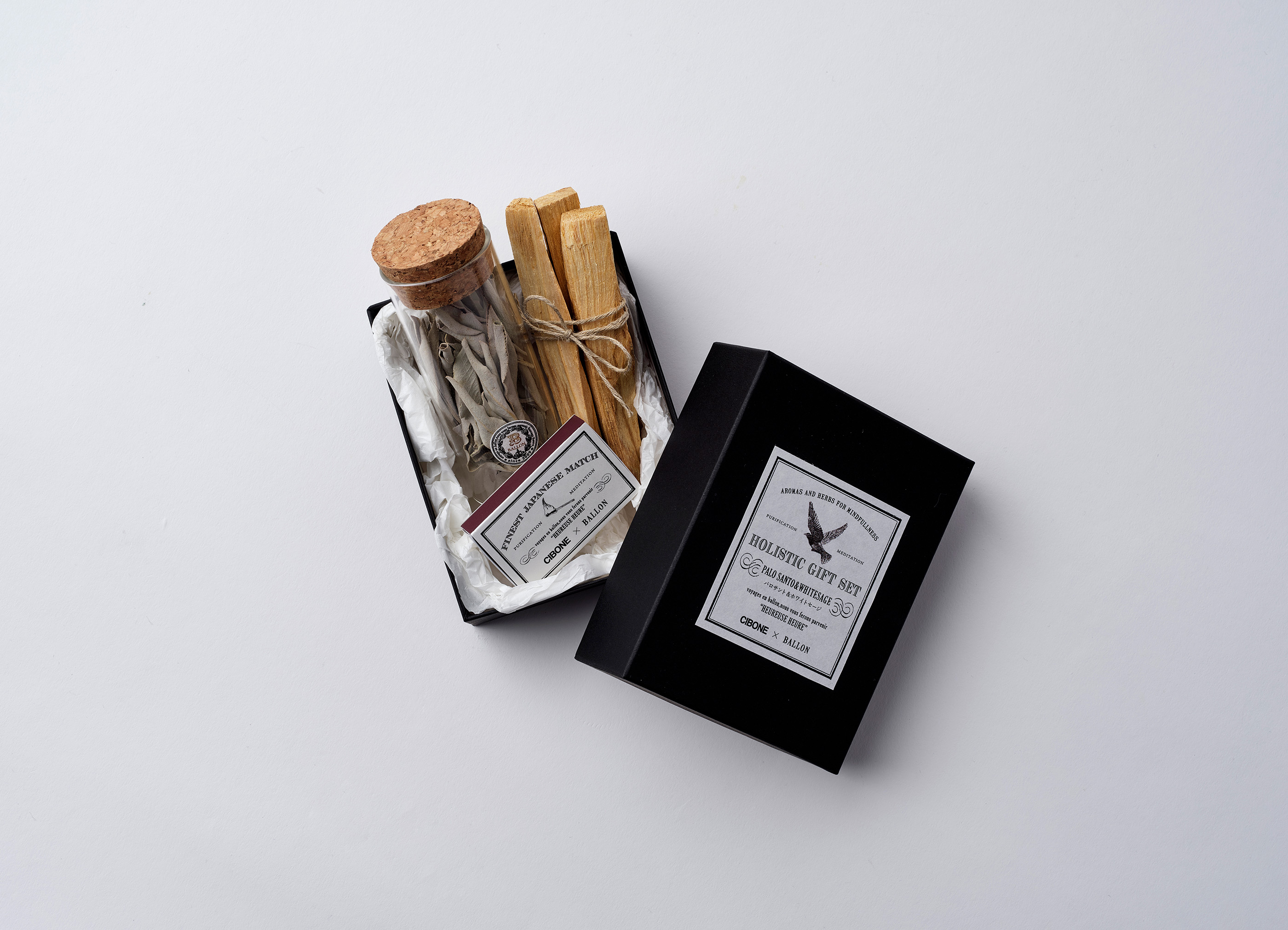 【別注 BALLON×CIBONE】 HOLISTIC GIFT SET PALO SANT×WHITE SAGE