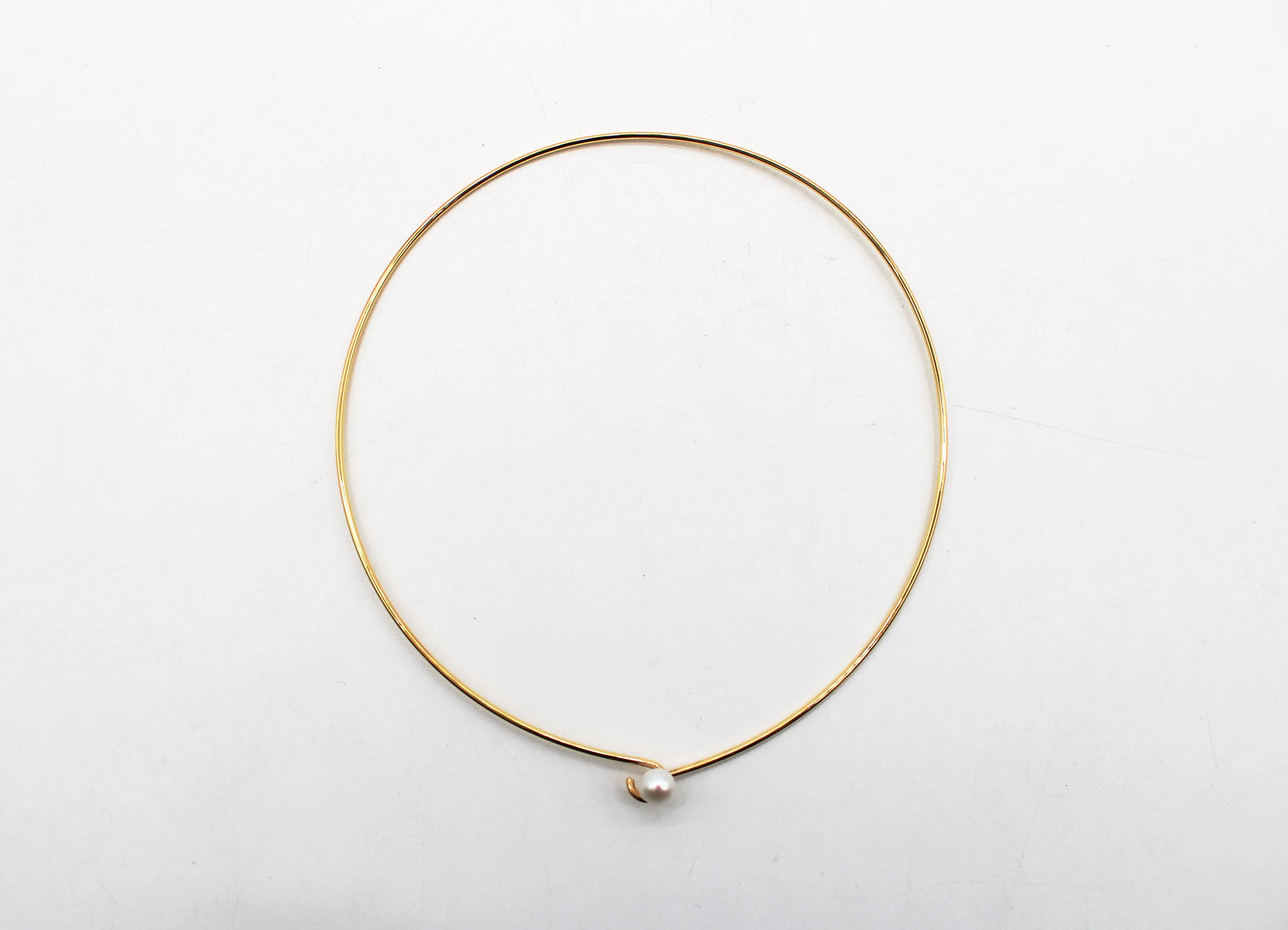 【PREEK / プリーク】BAROQUE PEARL LINE CHOKER NECKLACE バロック パール ライン チョーカー ネックレス