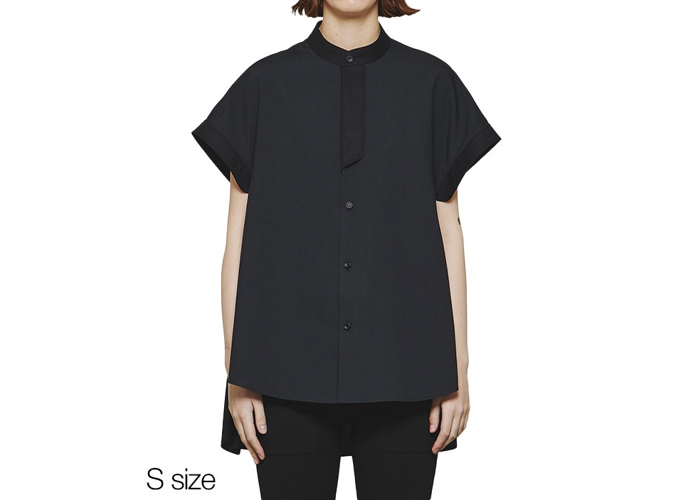 【THE RERACS / ザ リラクス】The Placket A Line Shirt Sleeve Less ブラウス S