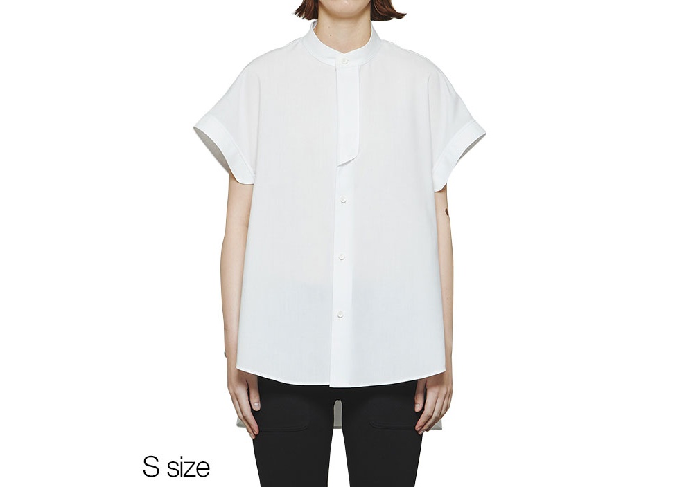 M*y様 ザ・リラクス　プラケットシャツ THE RERACS / ザ リラクス】The Placket A Line Shirt Sleeve