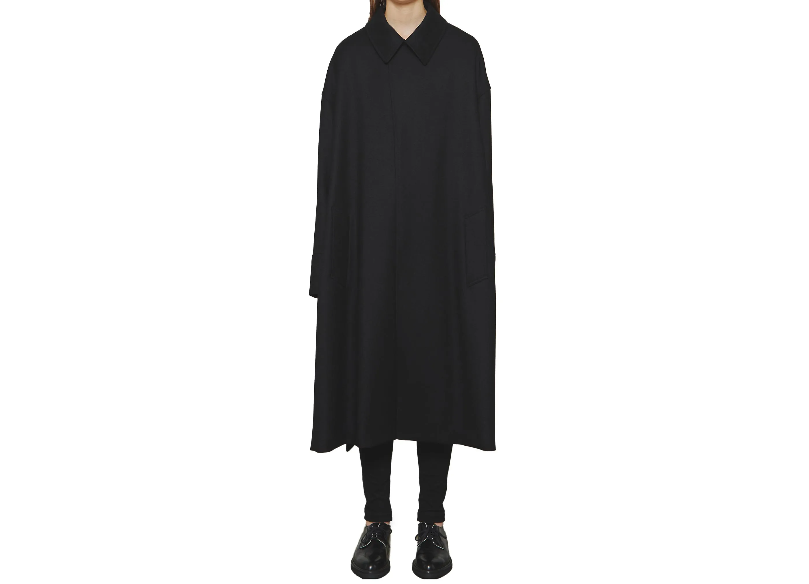 【THE RERACS / ザ リラクス】The Bal Collar Coat コート / Black