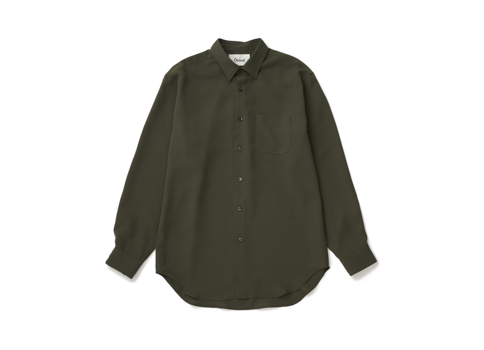 【Onnod / オンノッド】egular color shirt 02 /1 /Khaki