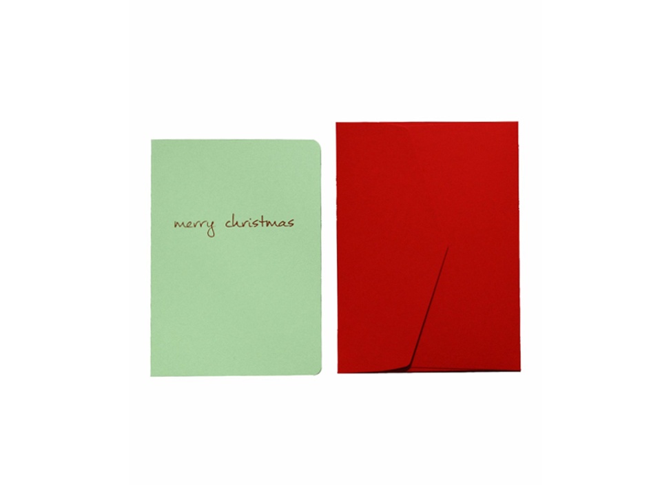 【le typographe / ル タイポグラフィ】ギフトカード MERRY CHRISTMAS PISTAC