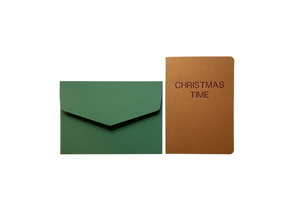 【le typographe / ル タイポグラフィ】ギフトカード CHRISTMAS TIME RED HOT FOIL